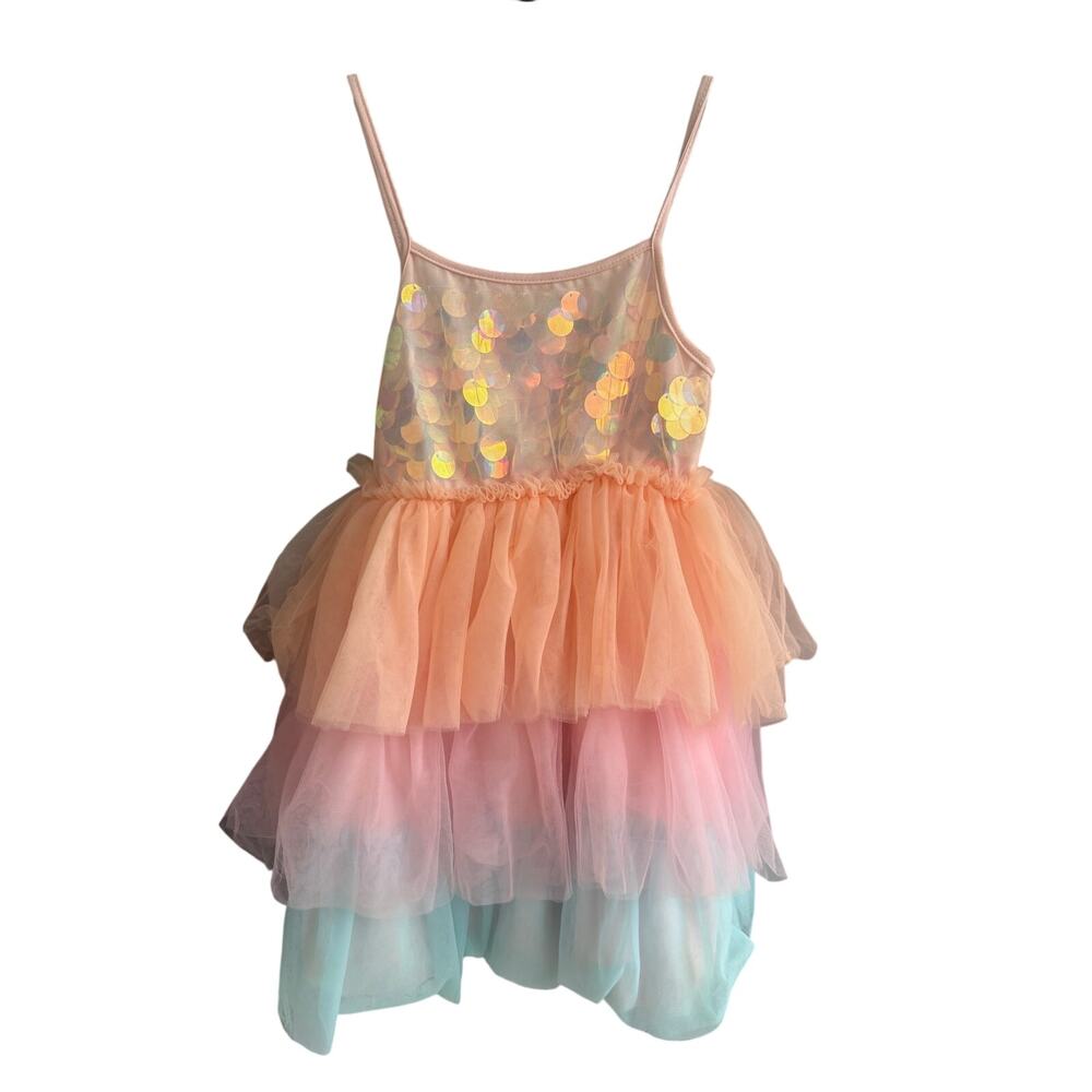 Lola + The Boys Sequin and Ombré Tutu Dress - Size 4 - Picture 2 of 7